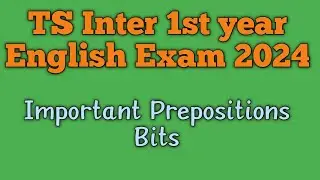 Important Prepositions