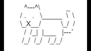 Ascii Art of a Cat!!