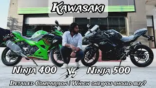 2024 Kawasaki Ninja500 vs 400 Detailed Comparison | Better than Ninja400 | Price & Features | Worth?