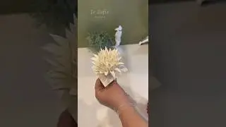 Создание хризантемы из зефира