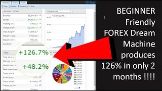 126% in 2 months with only 2 settings.  The beginner Forex Dream Machine Forex trading Robot results