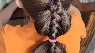 Коса в хвосте 😍