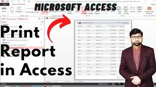 How to print the report in MS Access