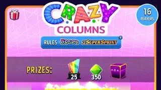 Crazy columns, 5 colors, super sprint tournament (diamond 3 star box)