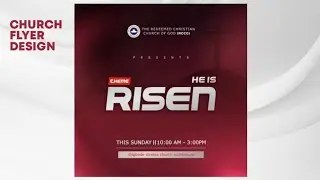 Church flyer design with coreldraw | corel draw easter church flyer