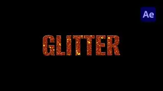 After Effects Easy Glitter Text