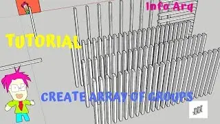 Create array of groups / 1001bit plugin SketchUp