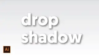 #22 Illustrator Tutorial | Step by Step How to Create a Drop Shadow in Adobe Illustrator (English)