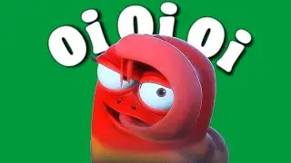 Red Larva Oi Oi Oi Green Screen