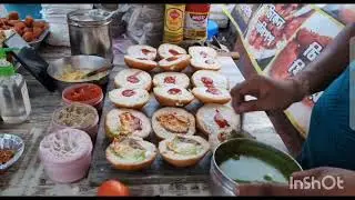 Desi chicken Burgers 🍔😋.//Indian street food #indianstreetfood #desifood