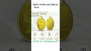 MMTC-PAMP 24k Rose 2 gm Yellow Gold Pendant | Unboxing | Reviews | Gold Coin Cum 
