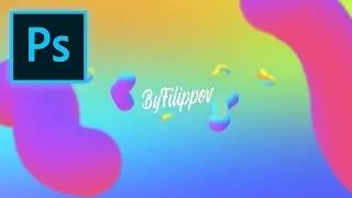 Candy design. YouTube header in Photoshop