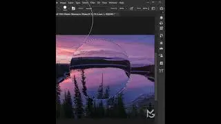 Glass Sphere Floating in Photoshop | Photoshop Tutorial #shorts