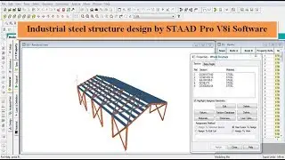 Industrial structure design by Staad Pro Software