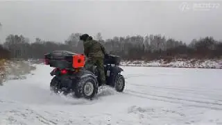 Дрифтуем на квадроциклах в лесу