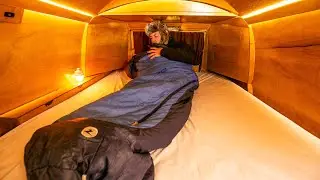 Camping With Snow And Rain in a Small Van