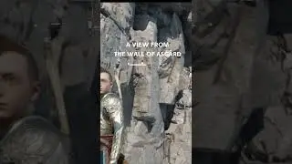 A view from the wall of Asgard  - Atreus Cutscene God of War Ragnarok