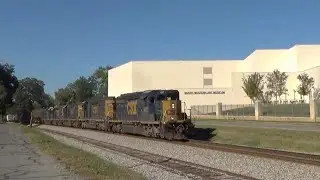 FIVE (5) CSX Standard Cab EMD Engines Lead Q541-22 in Cartersville, GA