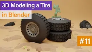 Simple Tire Modeling in Blender - 11