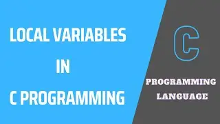 Local Variable in C programming language | Local Variable Example in C