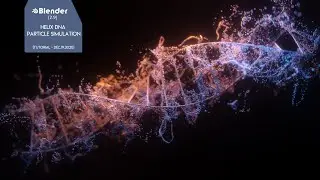 Blender | Easy Helix DNA Particle Simulation | EEVEE - 4K PREVIEW