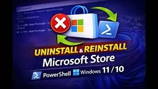 How to Uninstall and Reinstall Microsoft Store using PowerShell on Windows 11 or 10 | GearUpWindows