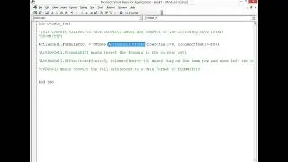Excel VBA CVDate Convert Number to Date Variant data type Formula