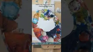 Quick Mixed Media Art Tip Using Dried Acrylic Paint | 