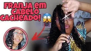 MELHOR CORTE PARA CABELOS CACHEADOS COM FRANJA | Passo a passo