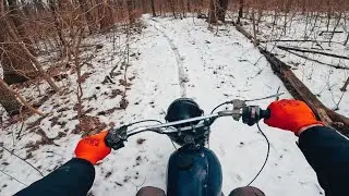 Testing My Old Dirt Bike - Winter Ride POV