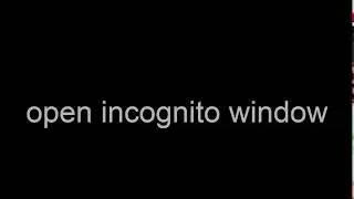 Shortcut Key to open incognito Window, any Browser