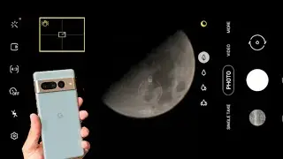 Google Pixel 7 Pro 100X Zoom Test on Moon