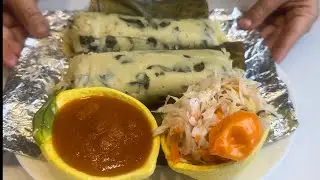 Tamales de Chipilín y queso fresco ￼