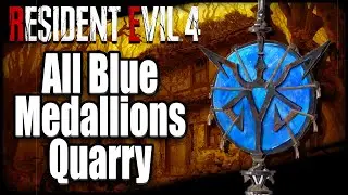 All Blue Medallions in Quarry and Fish Farm Resident Evil 4 Remake