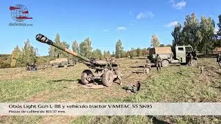Obús Light Gun L-118 del Ejército de Tierra desplegado en Eslovaquia