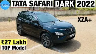 Tata Safari 2022 Dark Edition XZA+ Top Model Review | Features,Price | 2022 Tata Safari Dark Edition