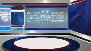 Virtual Set with NEWS ROOM background. Subscribe, DOWNLOAD for FREE. No Royalty. SB
