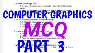 Computer graphics MCQ questions Part 3