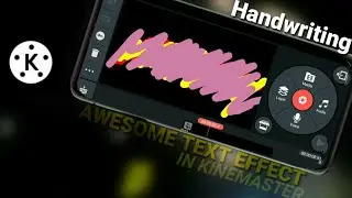 Handwriting Text effect video editing in kinemaster || kinemaster editing tutorial || bd media tech