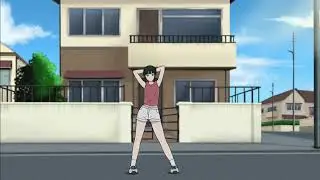 anime girl dancing for social media
