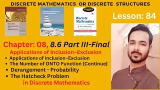 Lesson 84 Part III: Number of ONTO Function - Continue | Derangements with Examples