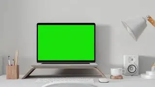 Green screen laptop video