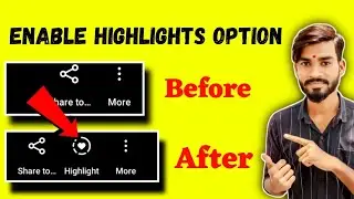 How to ENABLE Highlights Option in Instagram story | Highlight option not showing in Instagram story