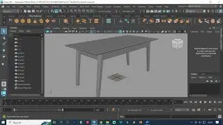 HOW TO CREATE A TABLE IN MAYA AUTODESK 2024 QUICKLY AND EASY