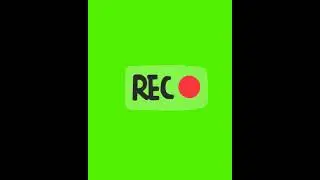 Green Screen record button copyright free content