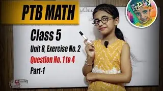PTB Class Math 5th | Unit 8 | Part-1 | Exercise No.2 Question No.1 to 4 (Perimeter and Area)