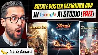 Google AI Studio Tutorial (2025) | FREE AI Poster Design + Google AI Studio Tutorial to Build Apps 🚀