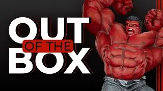 Red Hulk Thunderbolt Ross Premium Format Figure Unboxing | Out of the Box