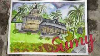 Sri Bhuvaraha Narasimha Temple #Halasi #Belgaum #Karnataka #watercolourPainting #sumyspaintings #art