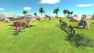Carnivore Dinosaurs VS  Mutant Primates [ARBS Early Build]